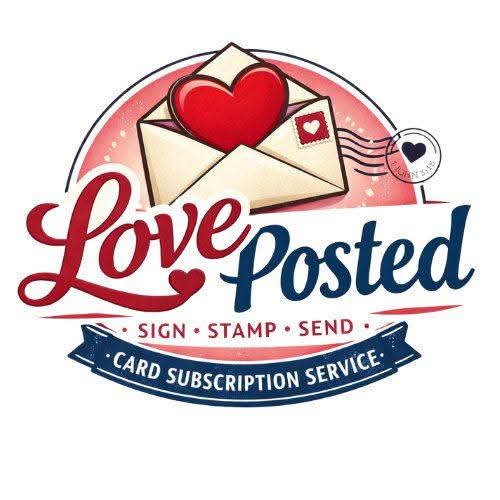 Love Posted card subscription service logo